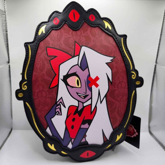 NWT Hazbin Hotel Charlie & Vaggie Double-Sided Crossbody Bag Purse New with Tags - Picture 2 of 4